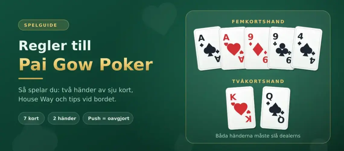 Regler till Pai Gow Poker - så spelar du